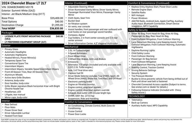 2024 Chevrolet Blazer 2LT - Photo 44