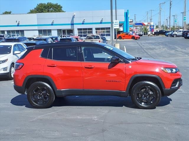 Used 2023 Jeep Compass Trailhawk with VIN 3C4NJDDN4PT540089 for sale in Lansing, IL