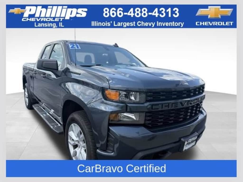 Used 2021 Chevrolet Silverado 1500 Custom Truck Double Cab