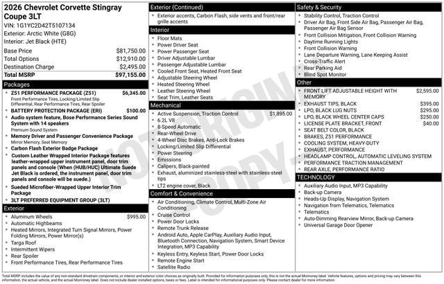 2026 Chevrolet Corvette 3LT - Photo 16