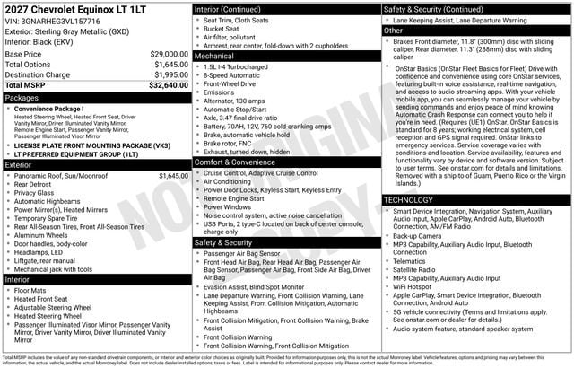 2027 Chevrolet Equinox LT - Photo 15