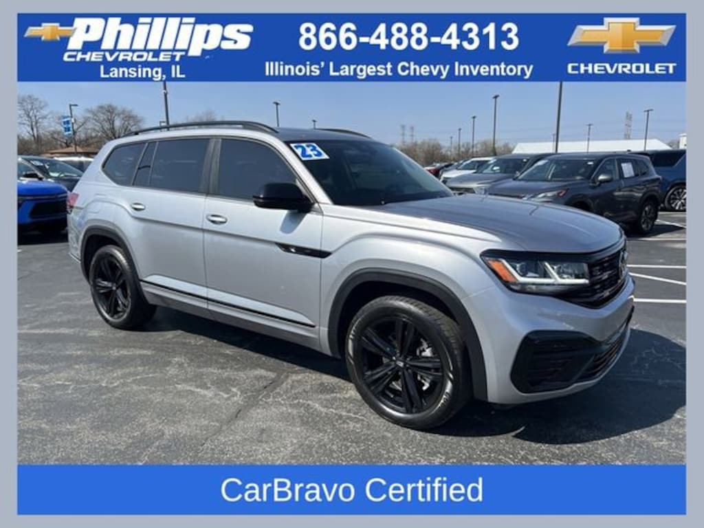 Used 2023 Volkswagen Atlas 3.6L V6 SEL R-Line Black SUV