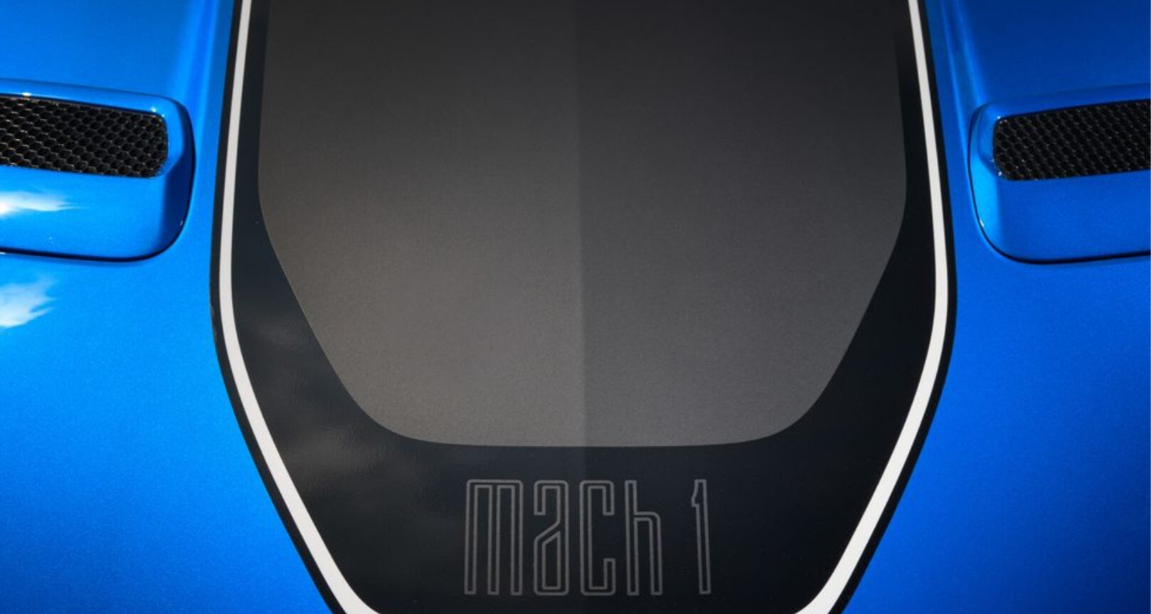 Zoomed in view of the Mach-1 brand