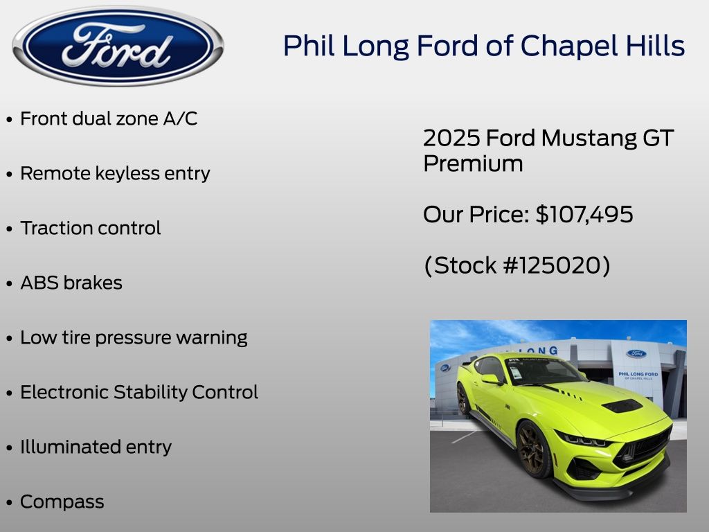 2025 Ford Mustang GT Premium Fastback - Photo 8