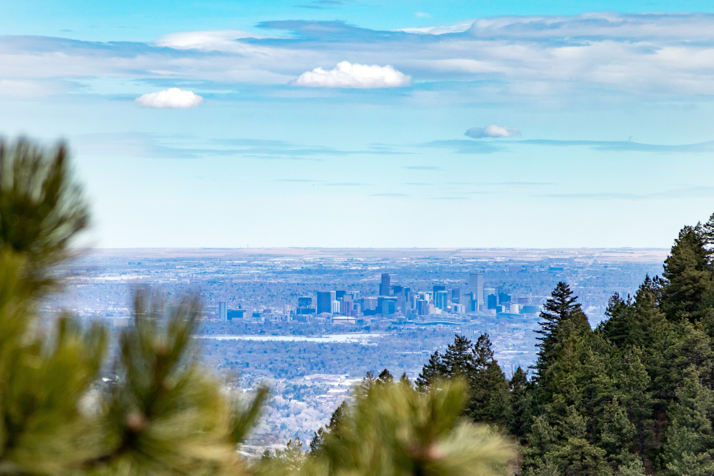 A view of Denver from the Lariat Loop.