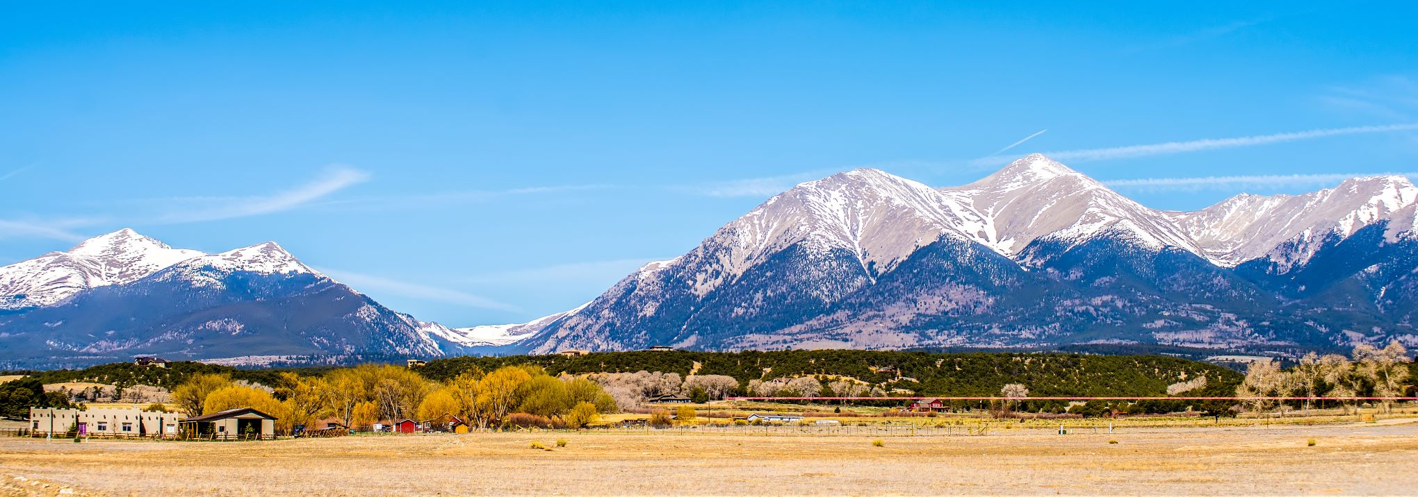 A view of the Collegiate peaks from Buena Vista.
