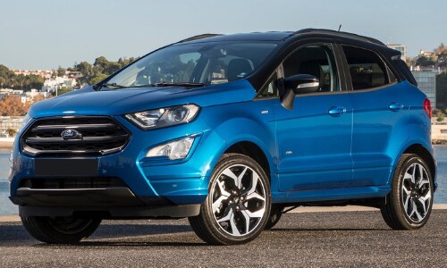 2020 Ford EcoSport parked concrete slab water bay scene