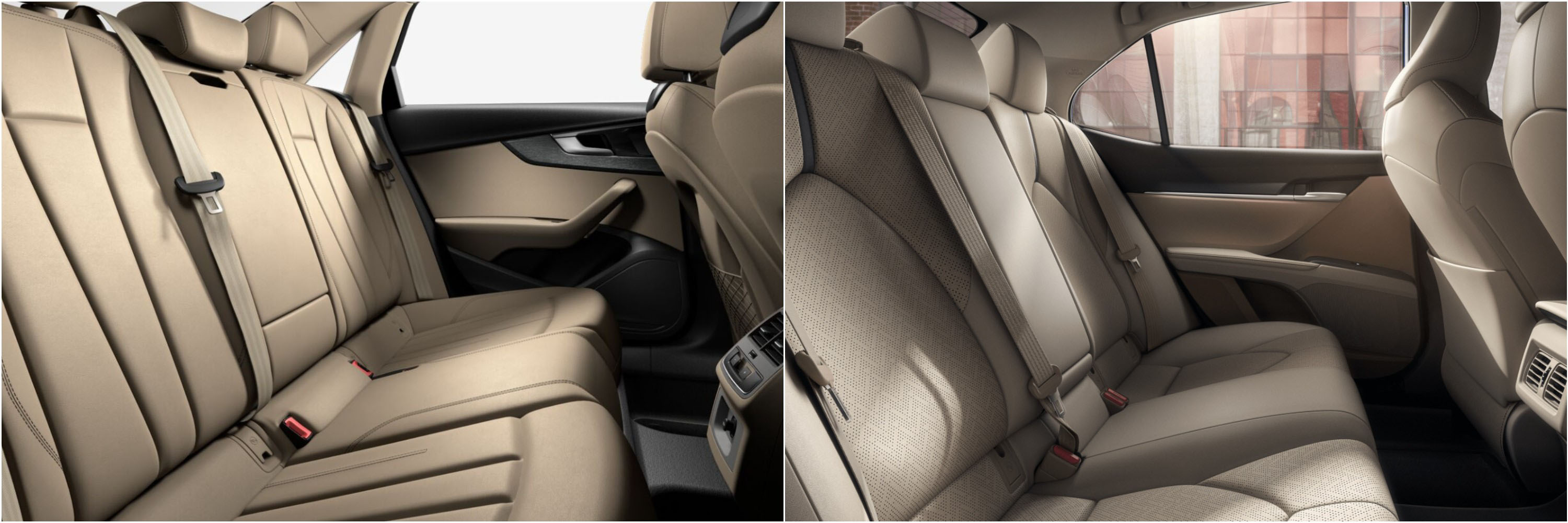 2021 Audi A4 Vs Toyota Camry Interior Seating