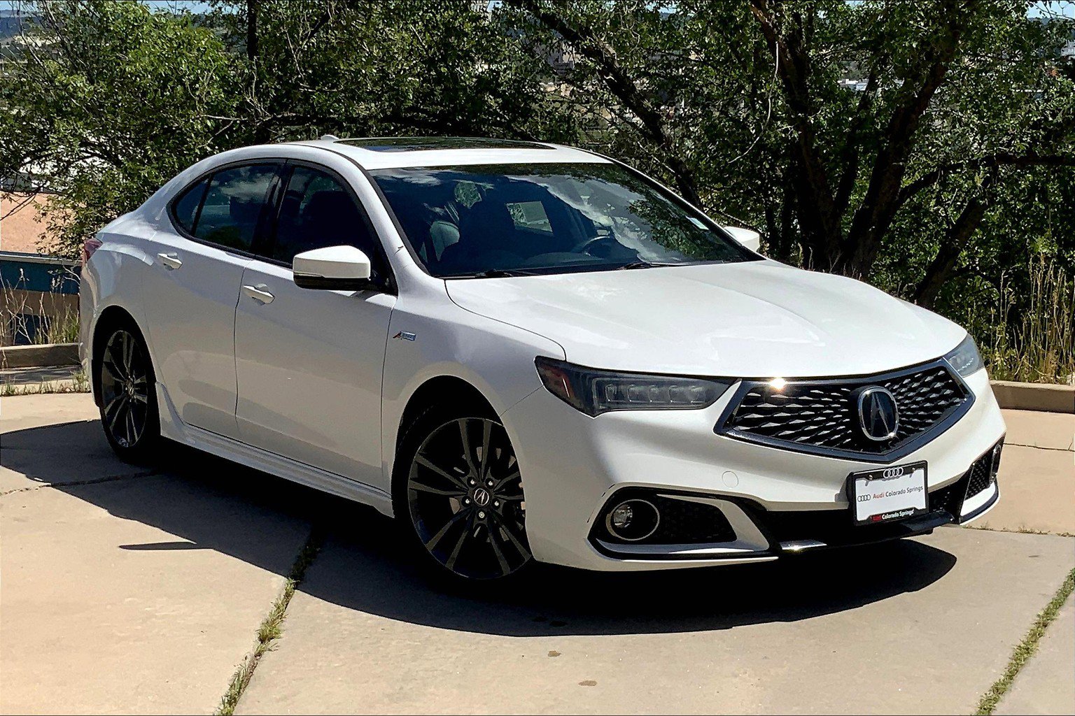 Used 2019 Acura TLX Technology & A-Spec Pack RED with VIN 19UUB1F65KA005643 for sale in Colorado Springs, CO