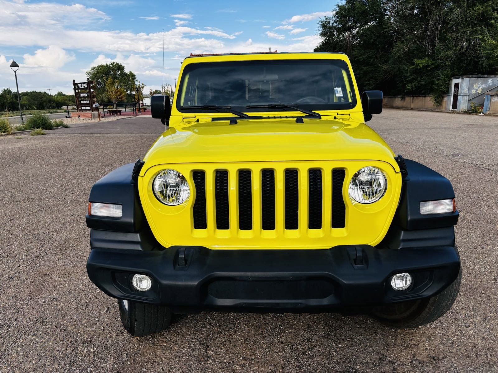 Used 2023 Jeep Wrangler 4-Door Sport S with VIN 1C4HJXDN2PW615574 for sale in Trinidad, CO