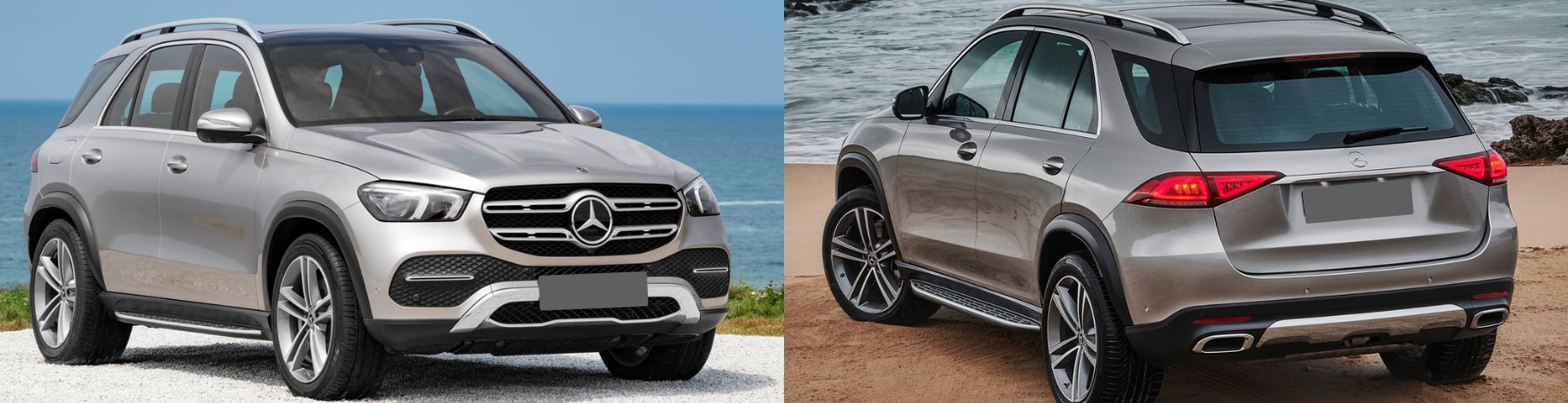 2020 Mercedes-Benz GLE in Colorado Springs Phil Long.png 2020 Mercedes-Benz GLE full exterior view comparing the front vs rear designs