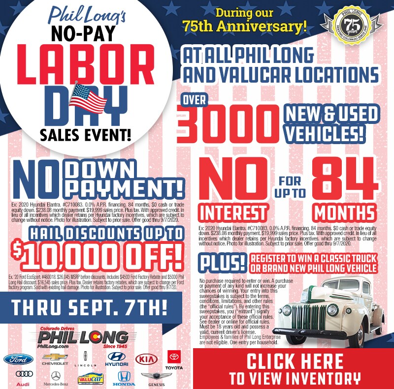 Labor Day Sales Event Phil Long Ford Of Denver