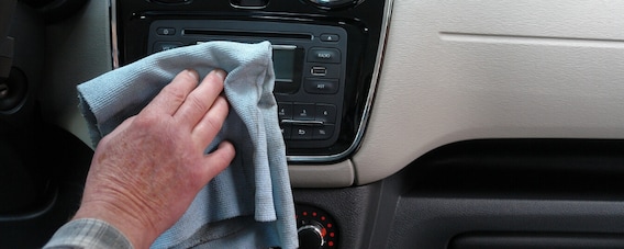 Safely sanitize the interior of the car step by step