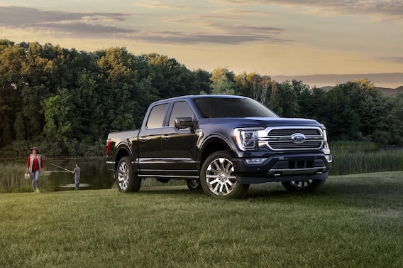 Ford reveals updated F-150 with new powertrain options and a side