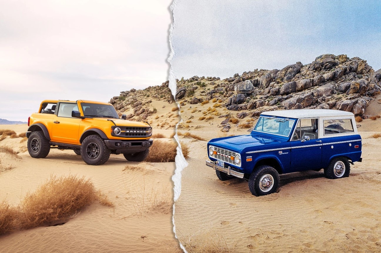 Compare the old vs. new Ford Bronco