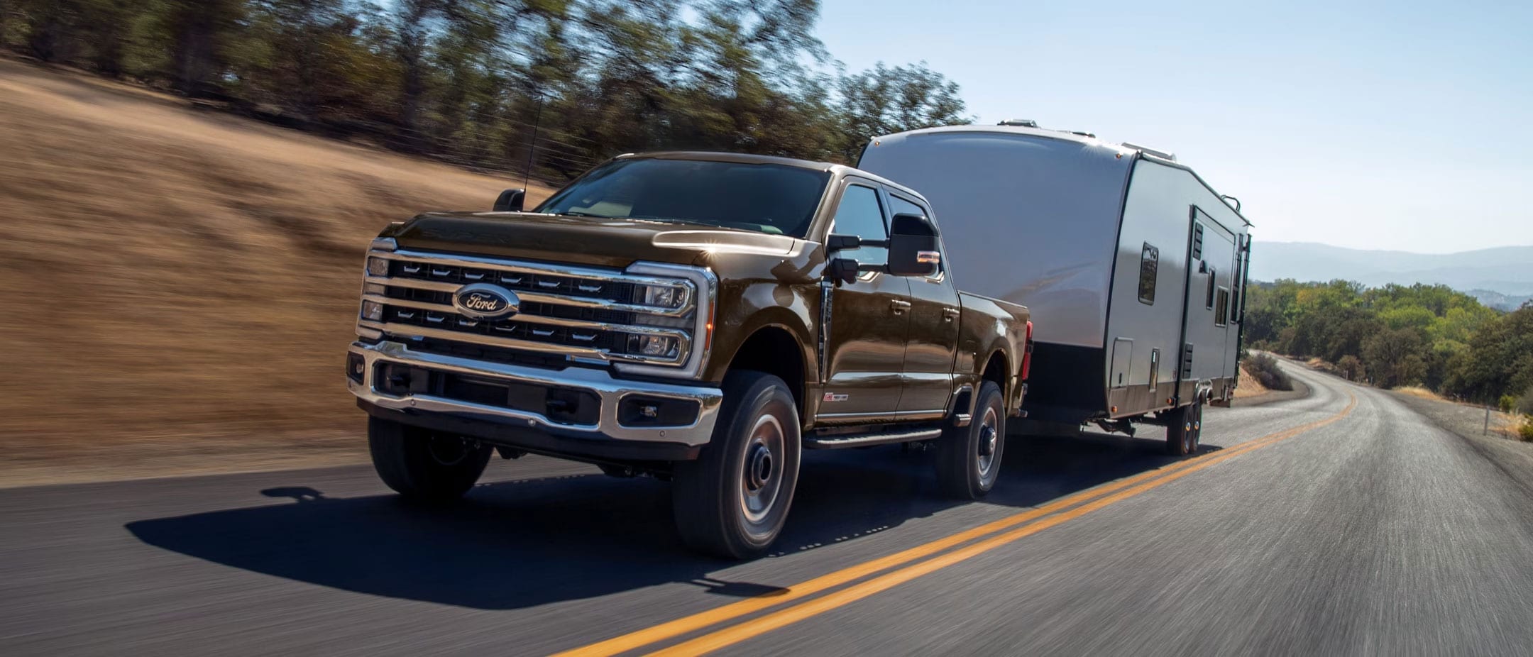 Super Duty towing a trailer
