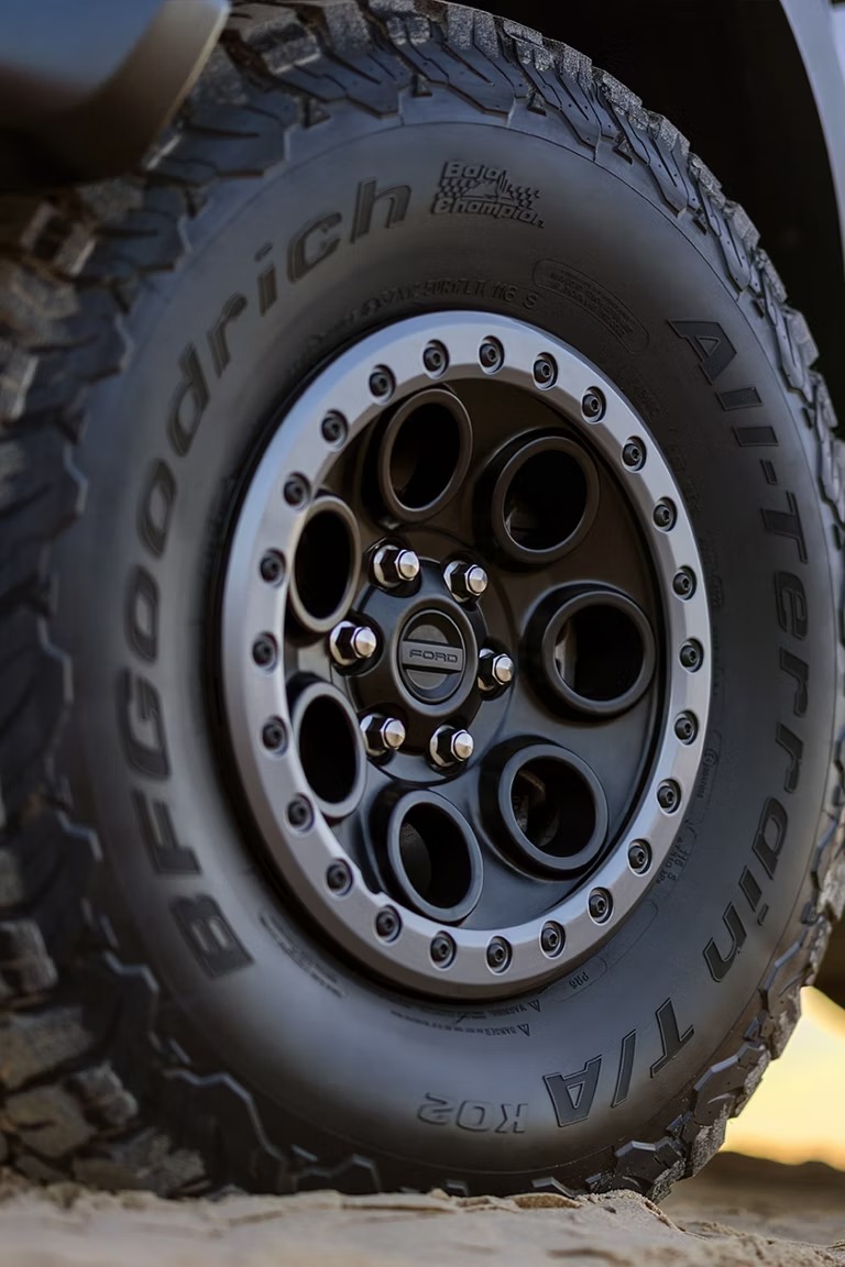 BFGoodrich KO2 all-terrain tire on a Ford F-150 Raptor