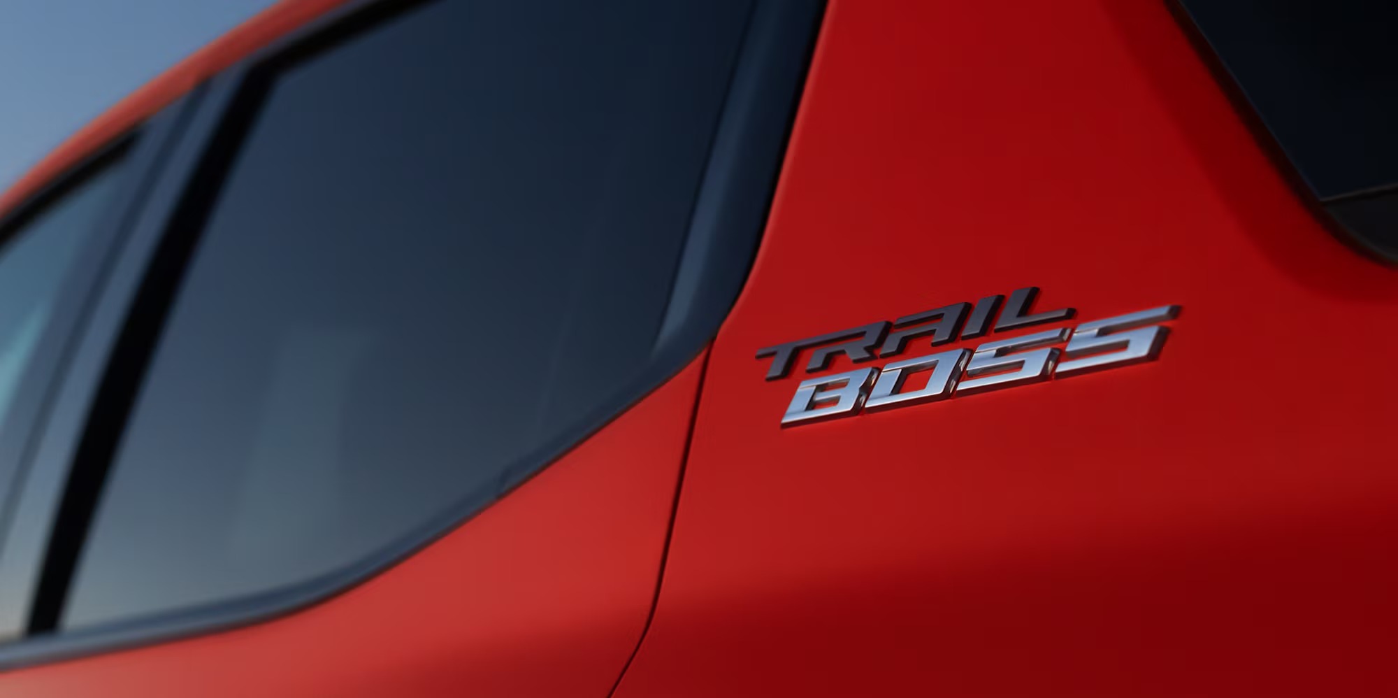 Trail Boss badge on a Chevrolet truck