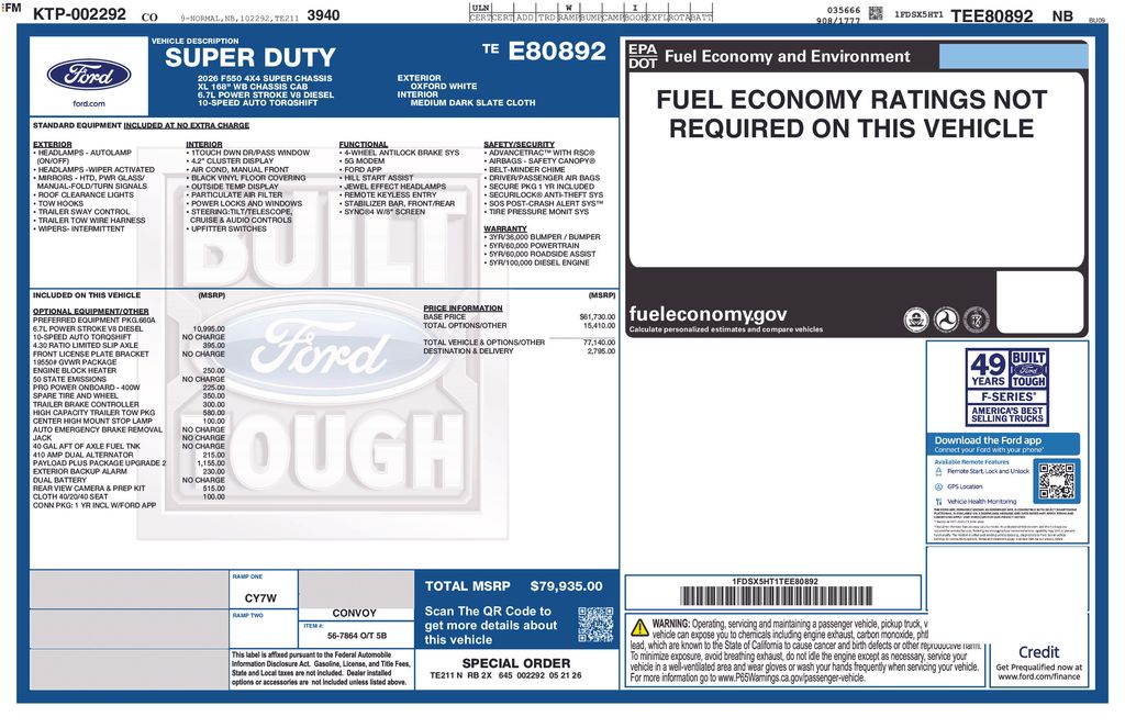 2026 Ford F-550 Super Duty Chassis Cab XL - Photo 23