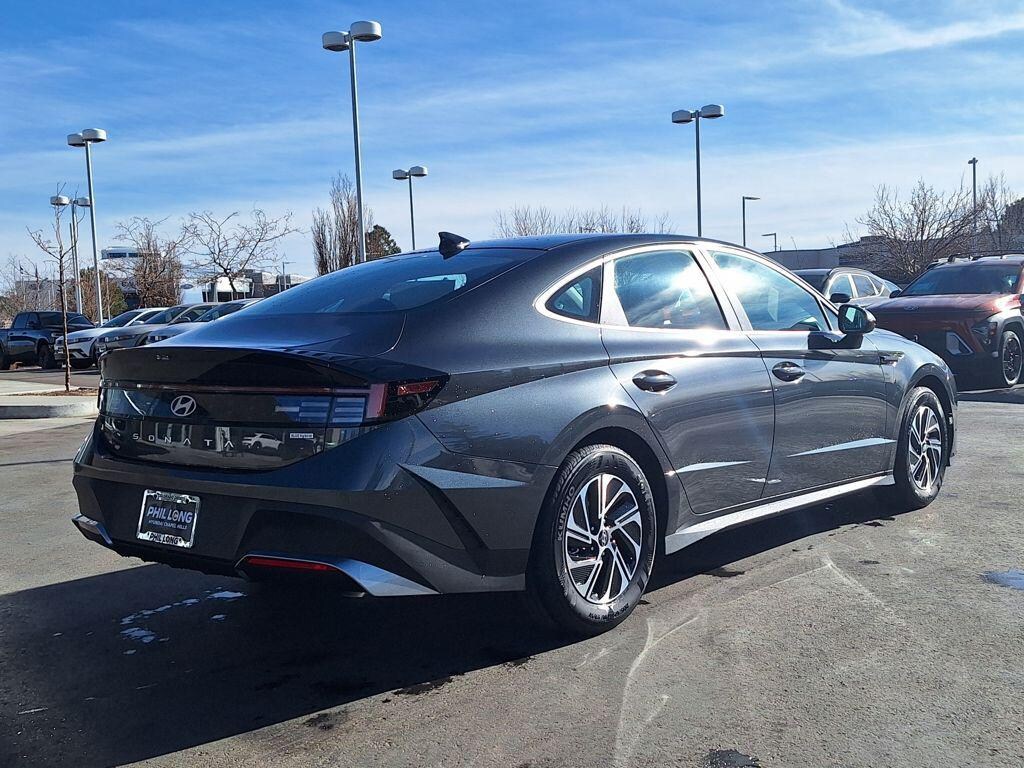 New 2026 Hyundai Sonata Hybrid Blue Sedan