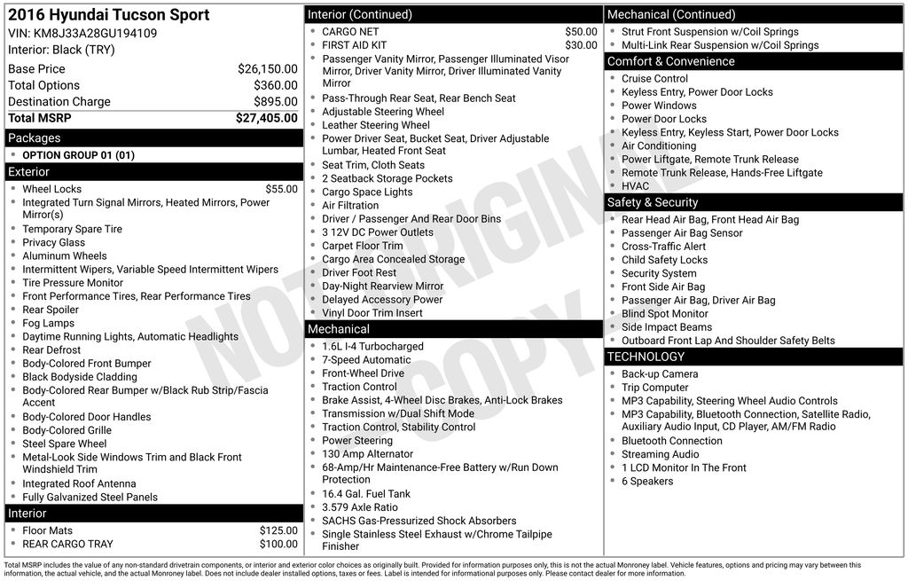 2016 Hyundai Tucson Sport FWD's photo