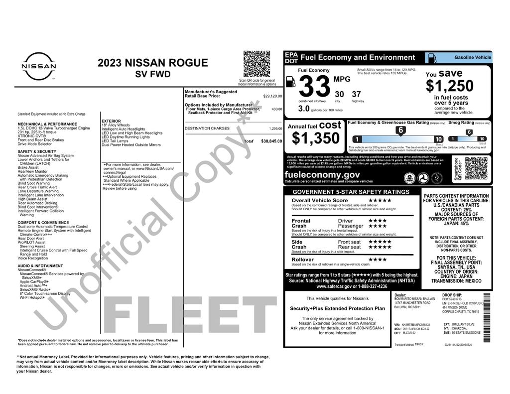 Used 2023 Nissan Rogue SV SUV