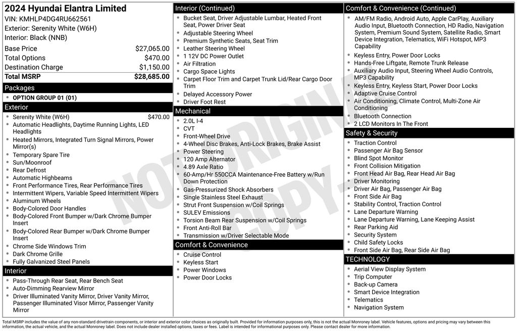 2024 Hyundai Elantra 2.0 Limited IVT's photo