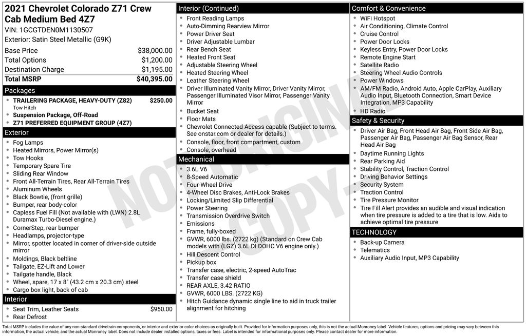 2021 Chevrolet Colorado 4WD Z71 Crew Cab Short Box's photo