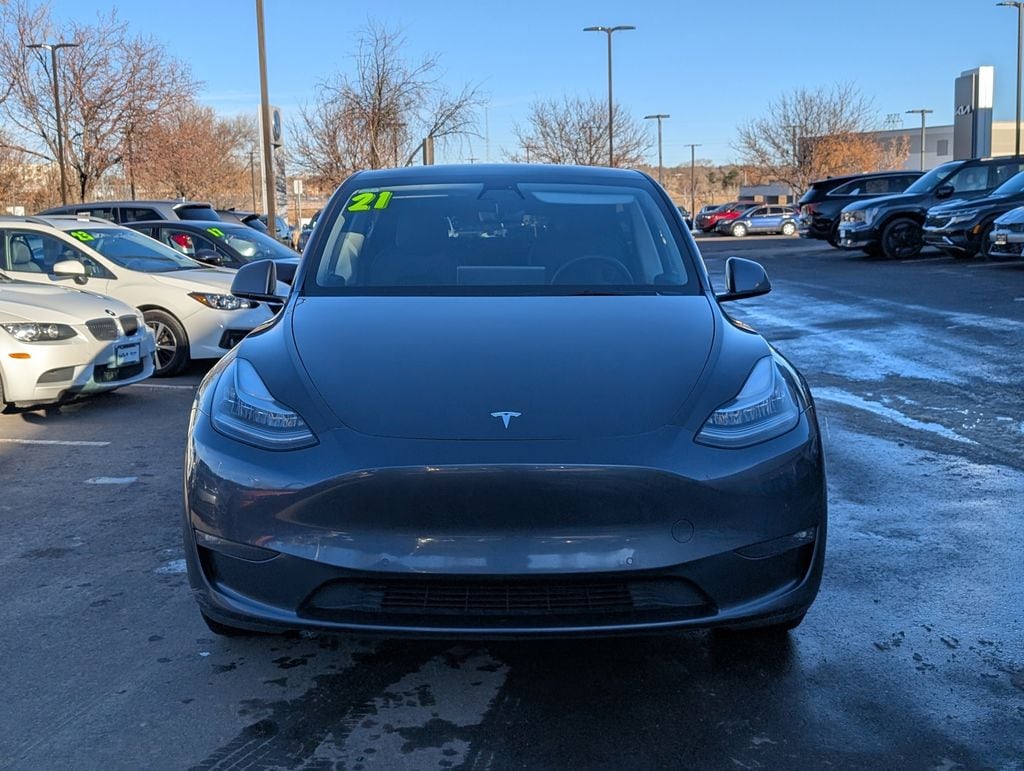 Used 2021 Tesla Model Y Long Range with VIN 5YJYGAEE9MF192549 for sale in Colorado Springs, CO