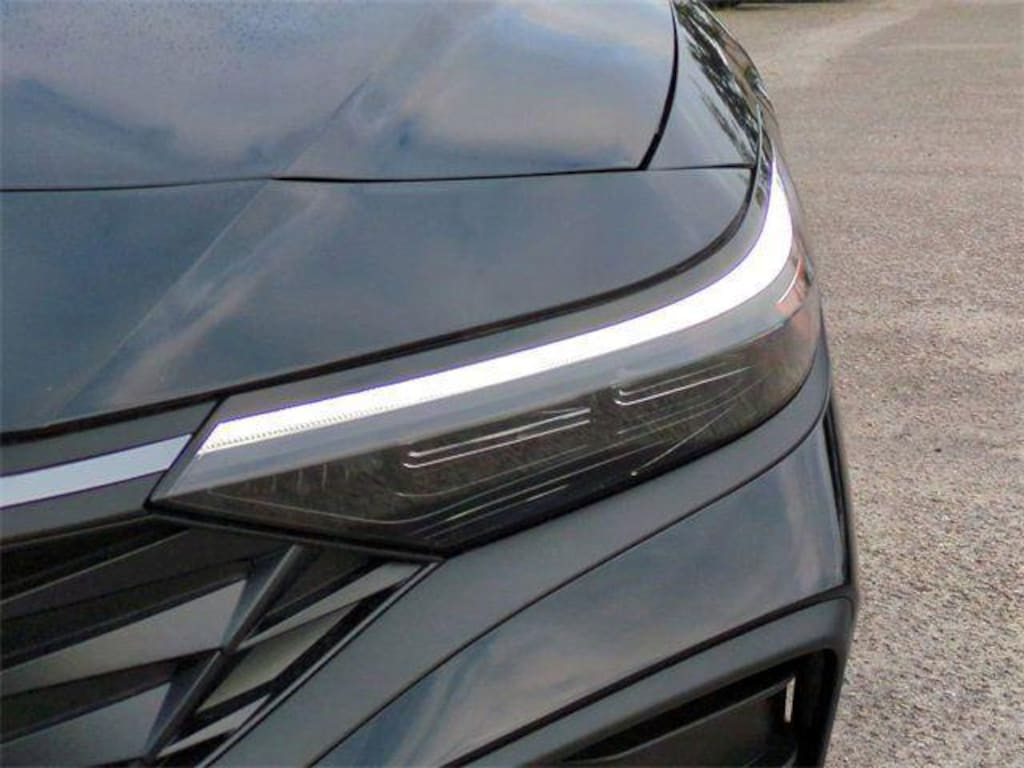 New 2026 Hyundai Elantra Hybrid Blue Sedan