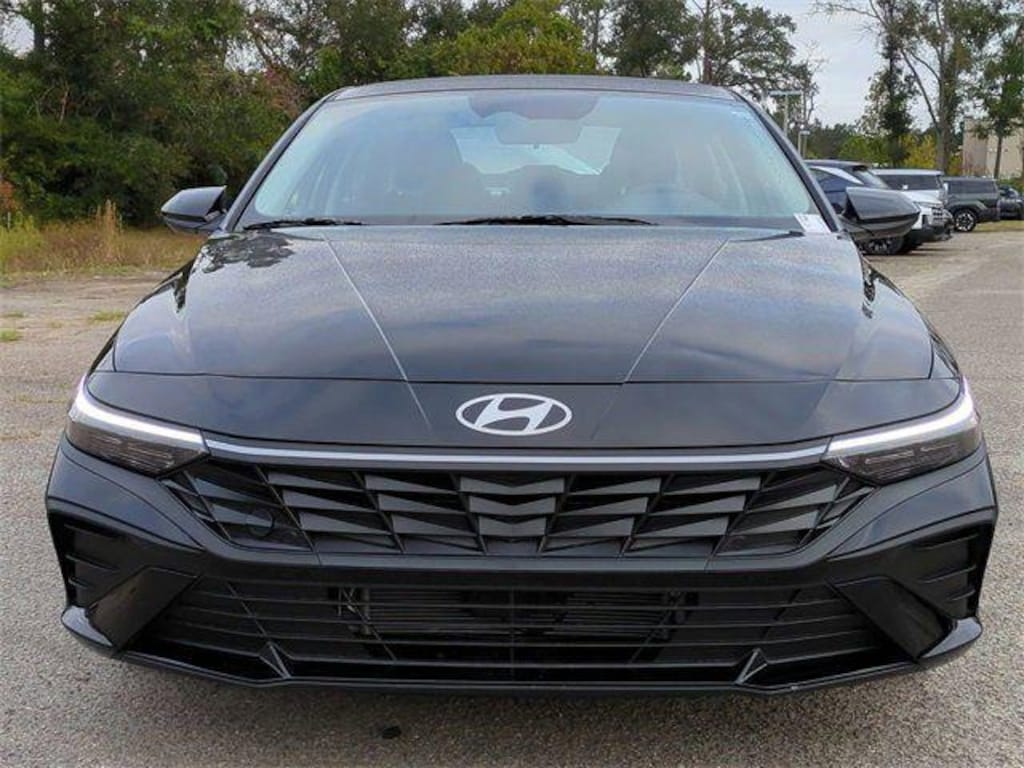 New 2026 Hyundai Elantra Hybrid Blue Sedan