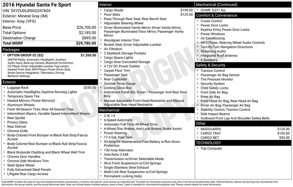 2016 Hyundai Santa Fe Sport AWD's photo