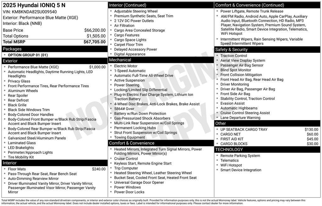 New 2025 Hyundai IONIQ 5 N Base SUV