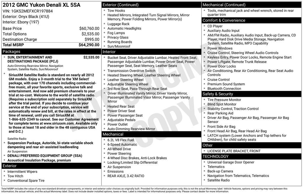 2012 GMC Yukon Denali AWD's photo