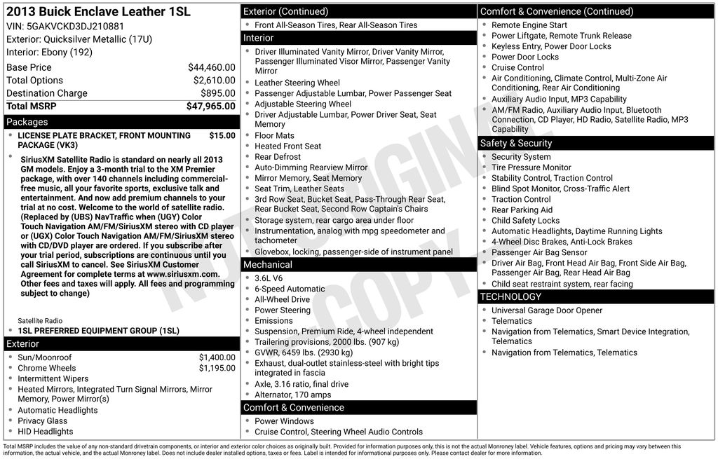 2013 Buick Enclave Leather AWD's photo