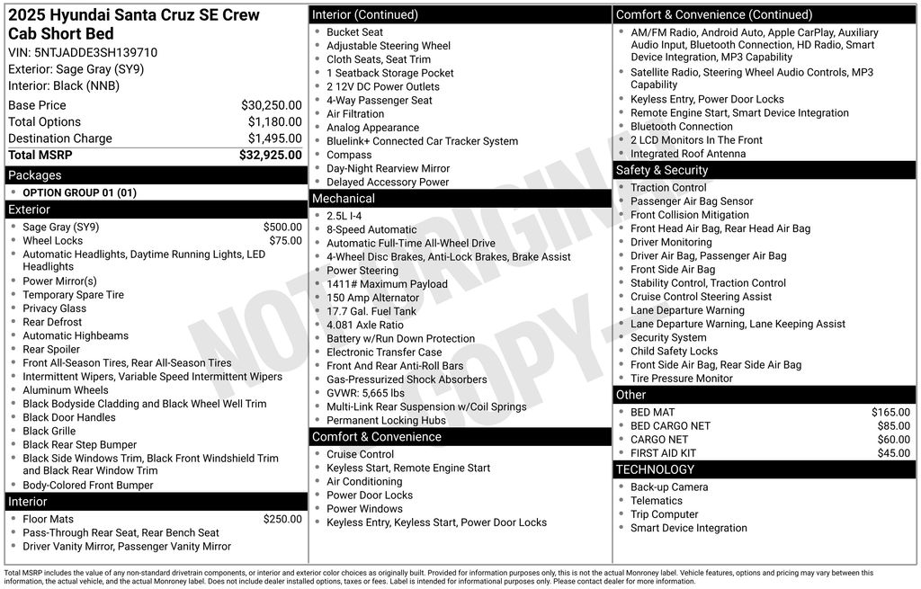2025 Hyundai Santa Cruz SE 2.5 AWD's photo
