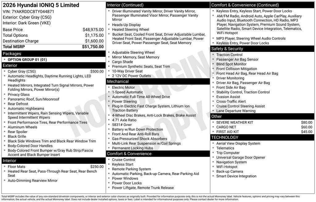 New 2026 Hyundai IONIQ 5 Limited SUV