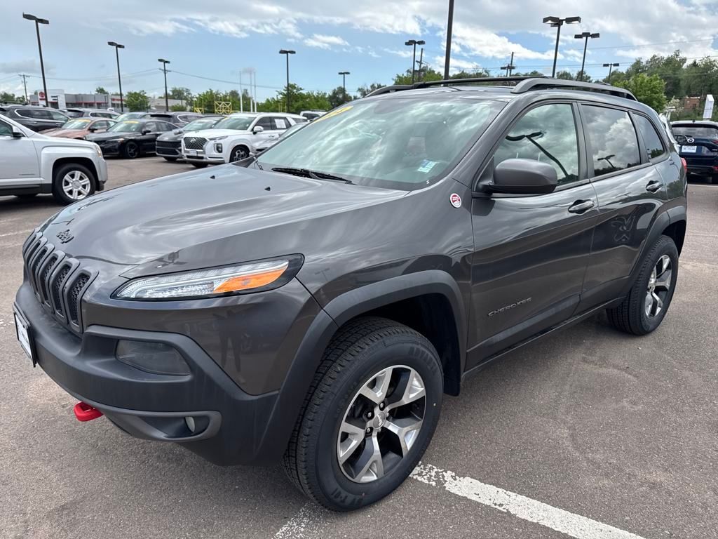 Used 2014 Jeep Cherokee Trailhawk with VIN 1C4PJMBS4EW185546 for sale in Colorado Springs, CO