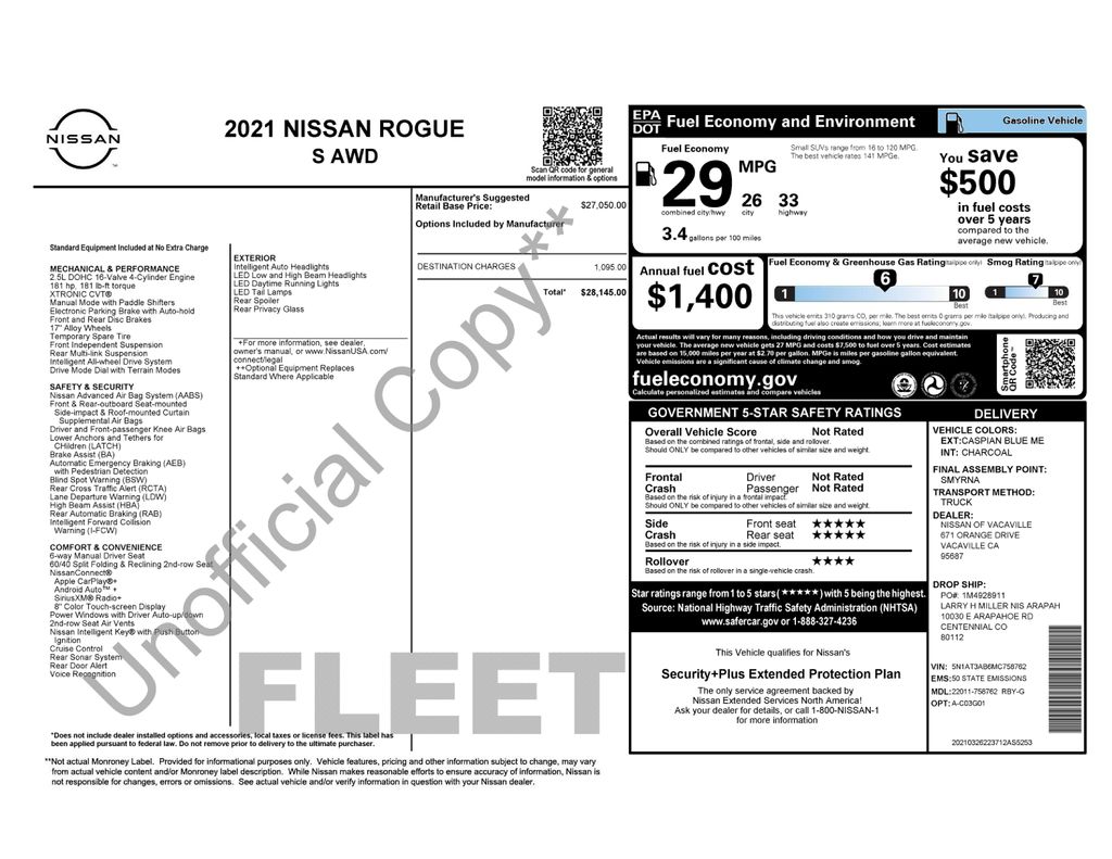 2021 Nissan Rogue's photo