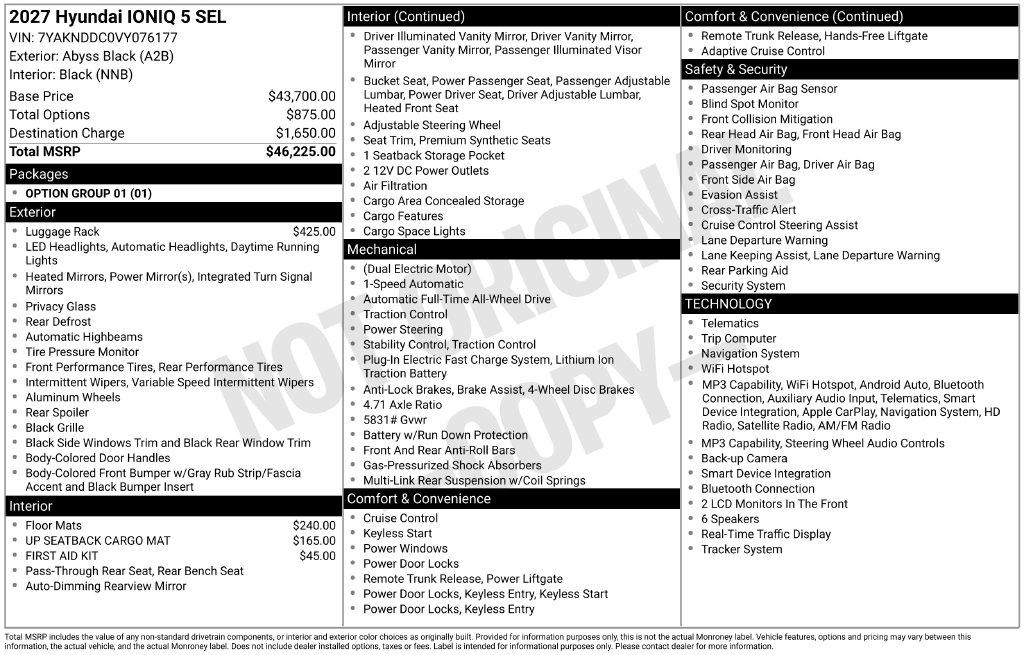 New 2027 Hyundai IONIQ 5 SEL SUV