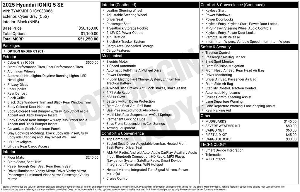 New 2025 Hyundai IONIQ 5 SE SUV