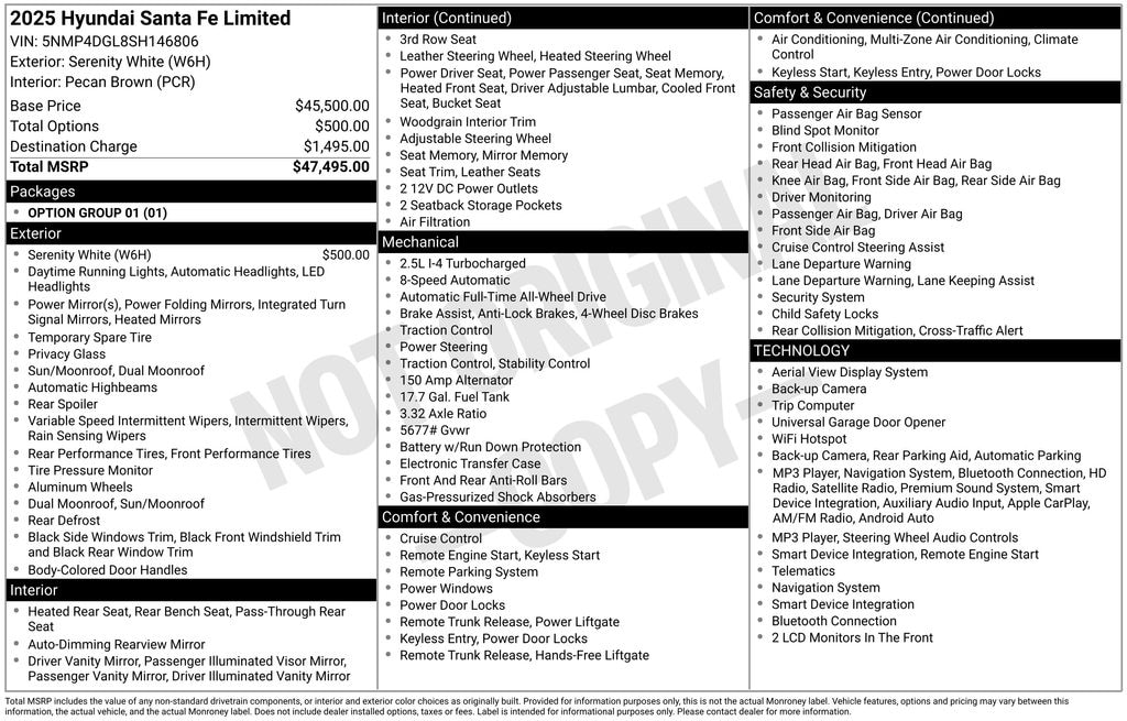 Used 2025 Hyundai Santa Fe Limited SUV