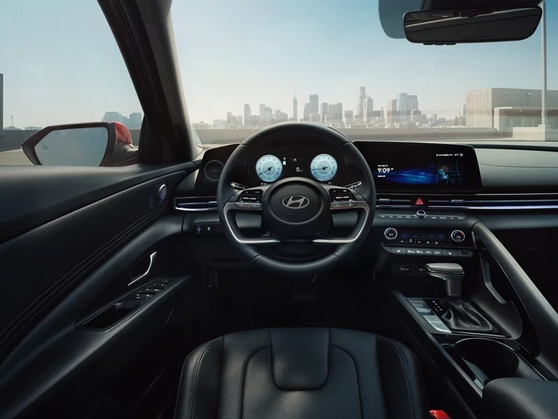 2026 ELANTRA steering wheel and dashboard