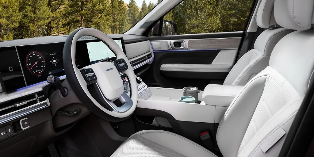 2026 SANTA FE front interior and digital displays