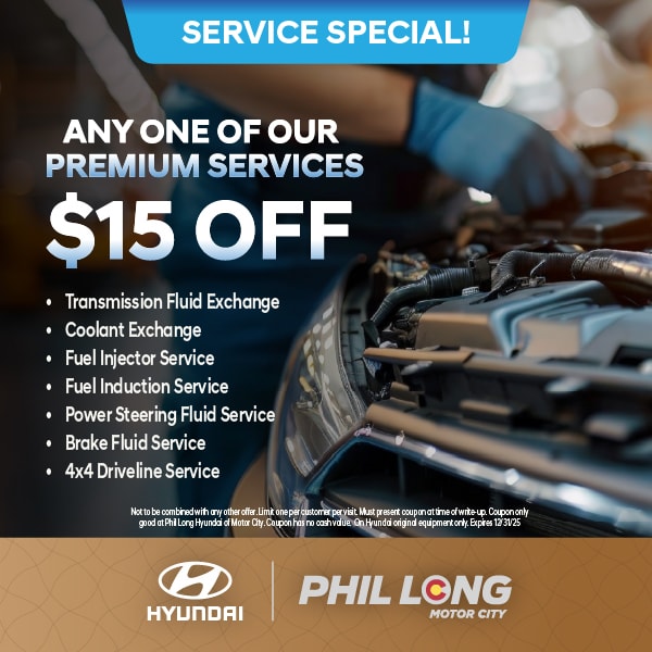10% off premuim services at Hyundai of Motor City