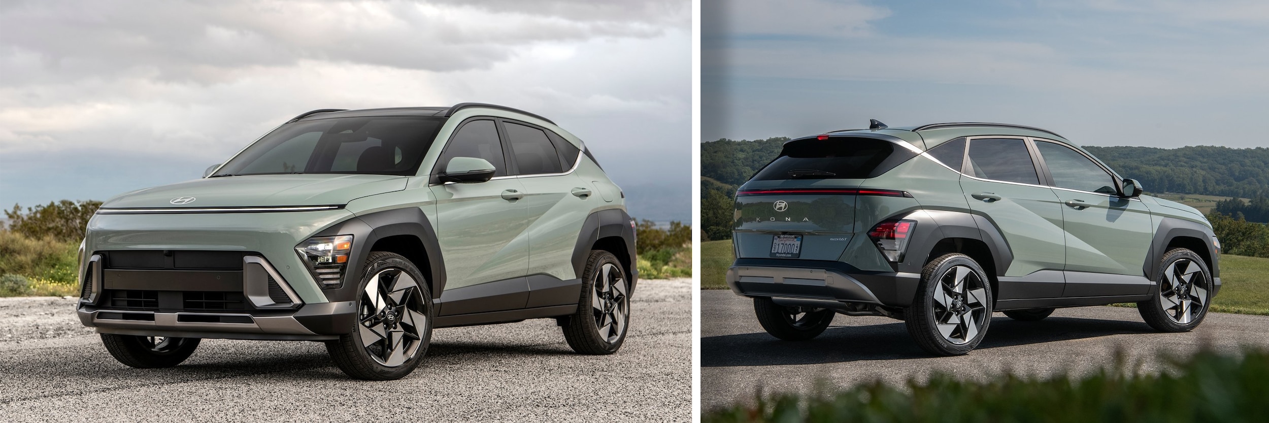 2024 Hyundai Kona with side exterior photos