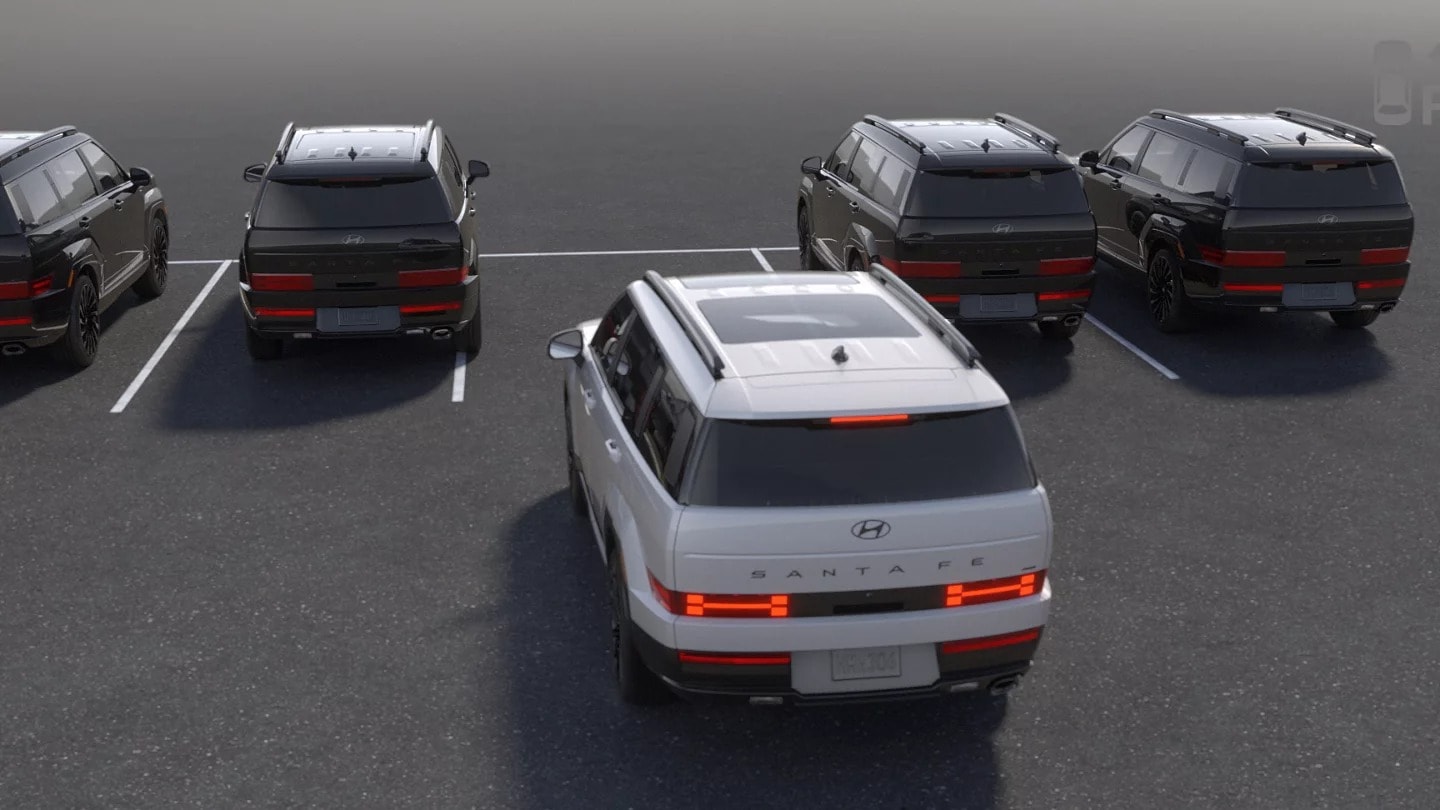 SANTA FE Remote Smart Parking Assist sequence