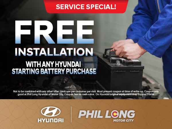 Free Installation Battery