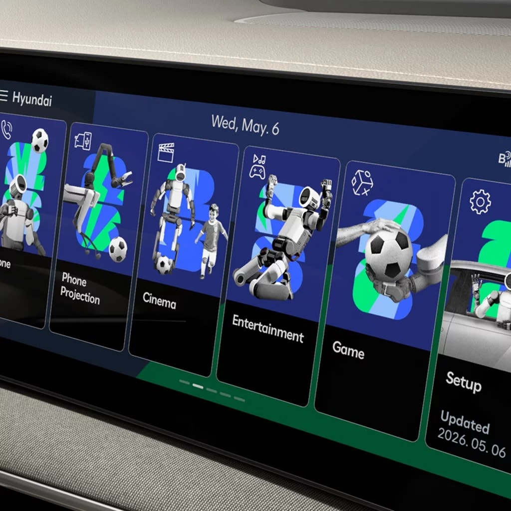 FIFA World Cup 2026 display theme on the SANTA CRUZ touchscreen