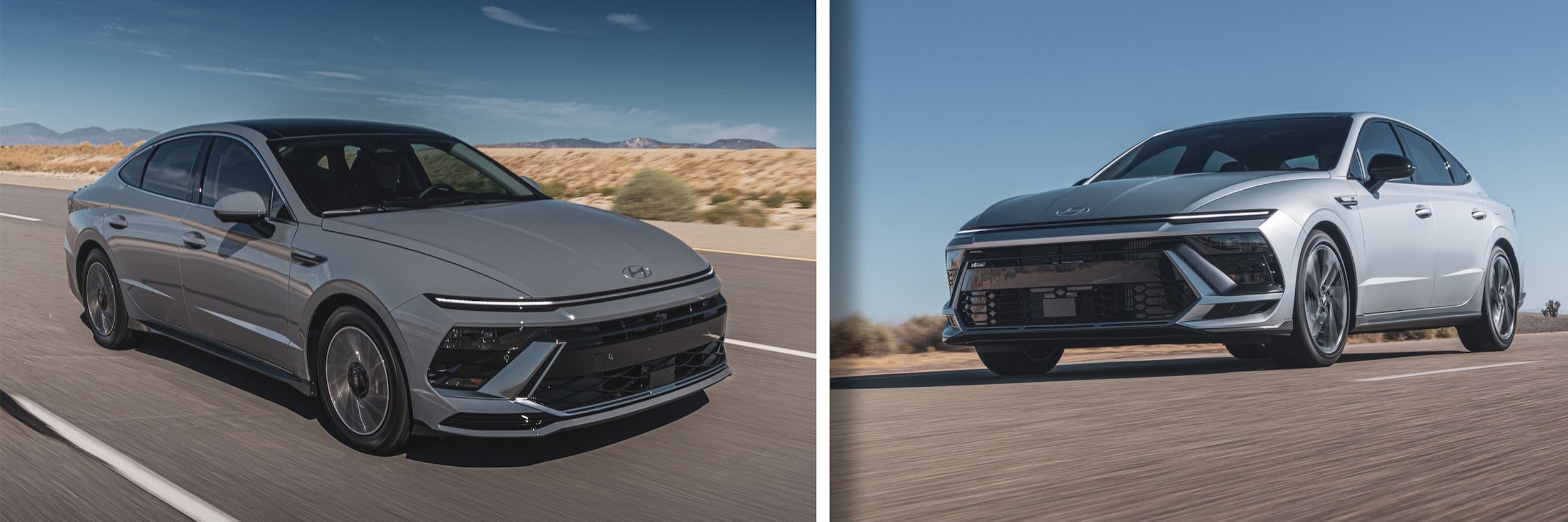 2024 Hyundai Sonata driving on desert road